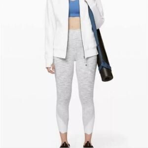 Lululemon Wunder Under Scallopped Hem High rise Cropped Leggings Size 12